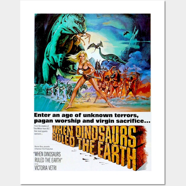 When Dinosaurs Ruled the Earth (1970) Wall Art by FilmCave